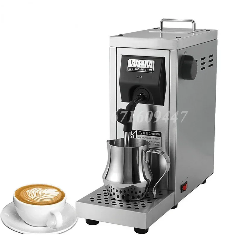 Automatic Stainless Steel Coffee Milk Frother Machine Self Cleaning Steam Frothering Water Boiling Machine