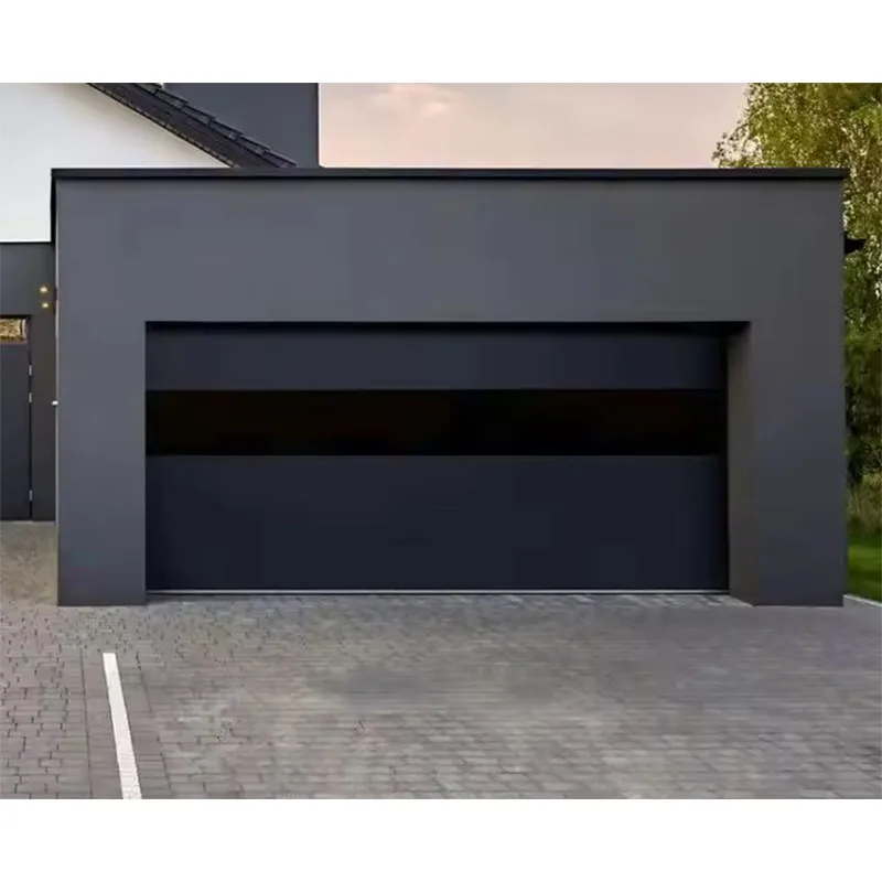 Custom High Quality Windproof Finished Aluminum Modern Garage Door With ized Service For Residential Use
