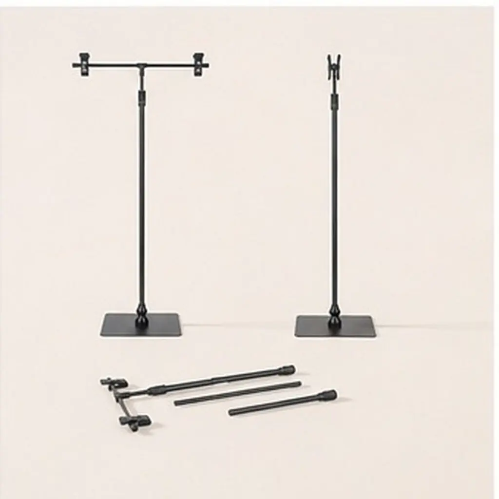 T Shape Poster Stand Adjustable Advertising Display Rack Height Adjustable Sign Holder Multipurpose Poster Stand