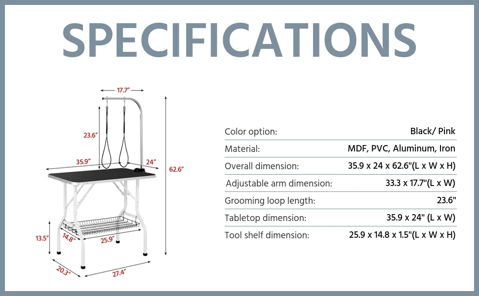 pet grooming table