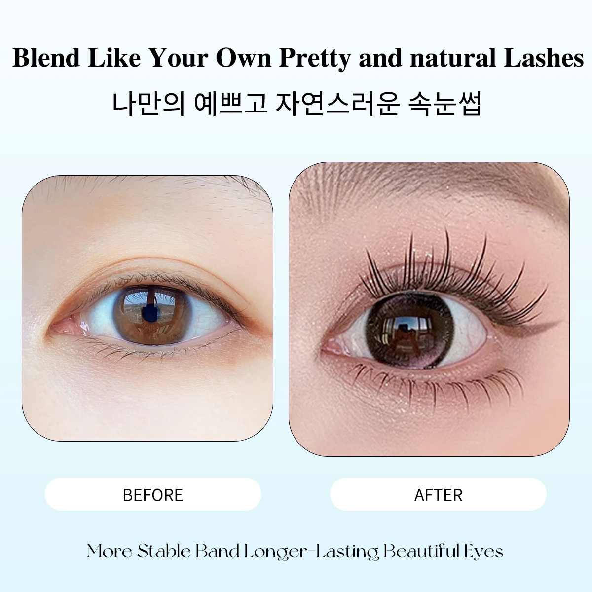 60 クラスター超薄型ラッシュストリップ目に見えないクラスターまつげ液体ボンドまつげで無重力の自然な延長効果を実現