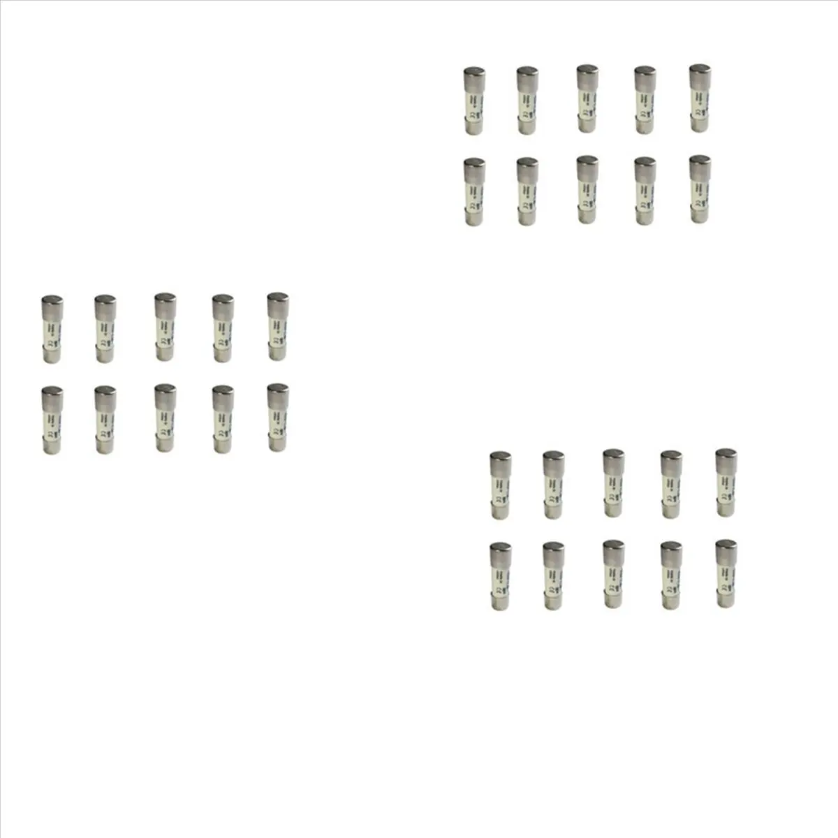 30 Pcs 1000 VDC Fuse Solar PV Explosion-Proof Fuse Silver - 15A