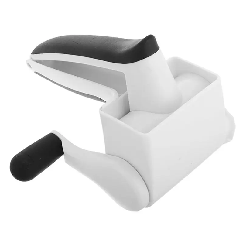 M12K-Stainless Steel& ABS Hand Crank Cheese Shredder With Rotating Drum, White Dishwasher Safe Rotary Cheese Grater