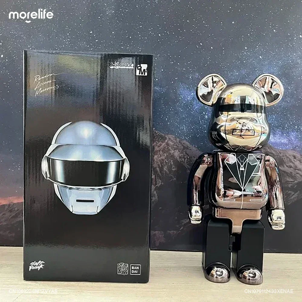 Bearbrick 400% Daft Punk Statues Sculptures Decoration Bear Ornament Tide Play Joint Rotating Doll Doll 28cm Statue Model Decor