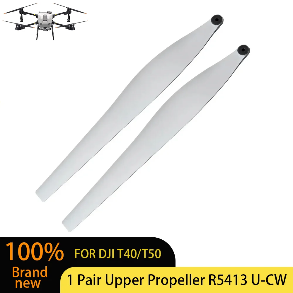 

1 Pair Upper Propeller R5413 U-CW White Blades for DJI Agras T40 T50 Quick Release Foldable Design Set Agriculture Drone Part