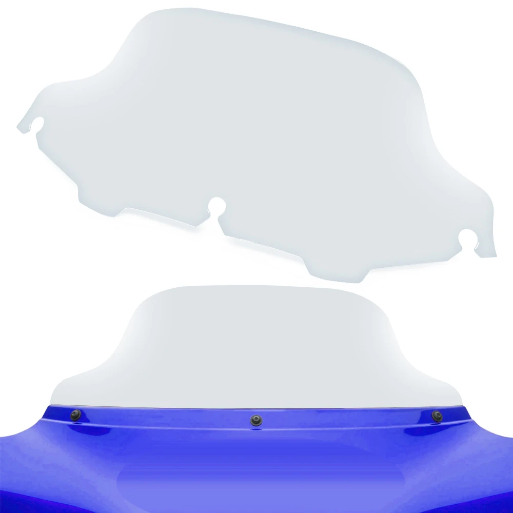 6'' 8'' Motorcycle windshield Wave Windscreens Wind Deflectors For Harley Touring Electra Glide Street Glide Tri Glide 1996-2013