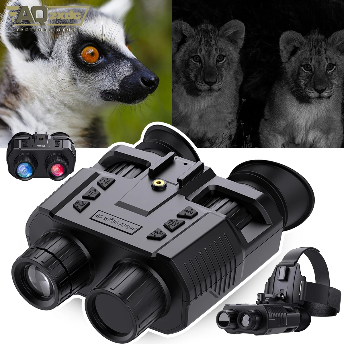 

NV8000 3D Night Vision Binoculars 4K Infrared Night Vision Scope for Hunting Night Vision Goggles Outdoor Thermal Imager