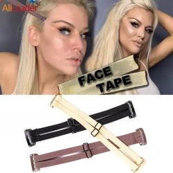 Herbruikbare Face Lift Tape Verstelbare Elastische Anti-Rimpel Gezicht Tapes Dubbele Riem Stretching Bandjes Voor Lift Te Verwijderen Eye fishtail