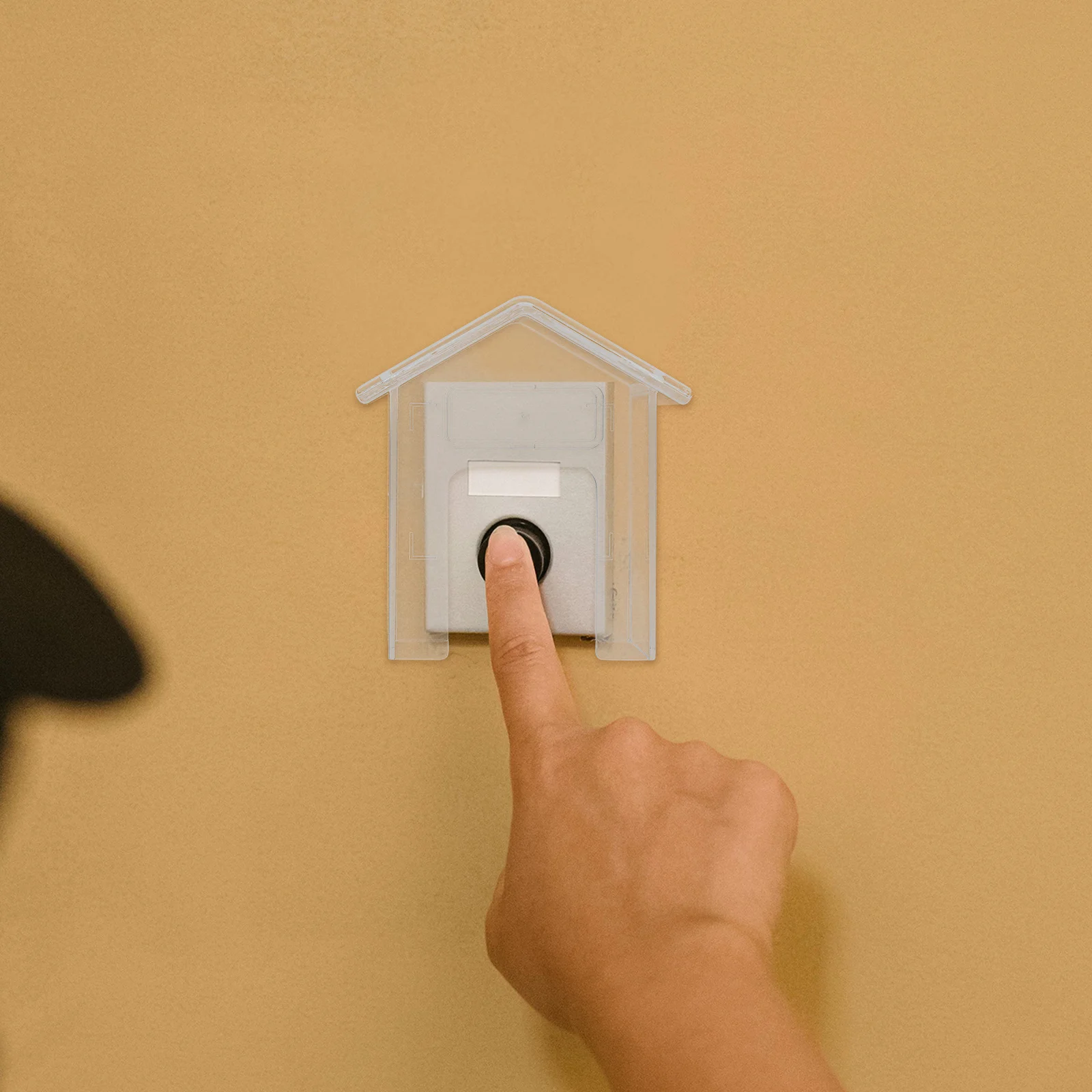 

Plastic Doorbell Cover Waterproof Transparent Protector for Outdoor Indoor Bell Chime Case Weatherproof Housing