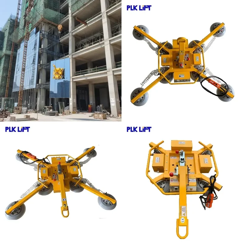 2026 CE PLK LIFT Construction Glass Suction Lift 400kg-1000kg Battery Powered Remote Control Europe Hot Sale