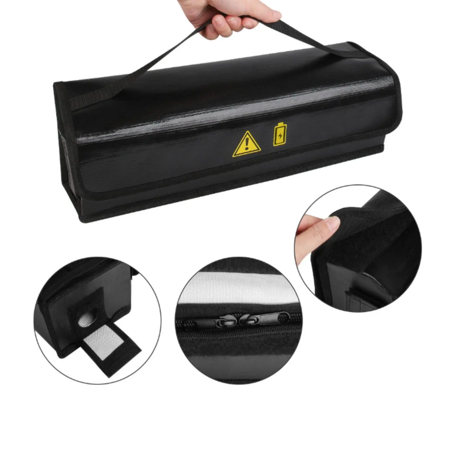Lithium Battery Fireproof Bag Blast-resistantProof Electric Bicycle Battery Safety Bag Flame-Retardant Fire-Resistant