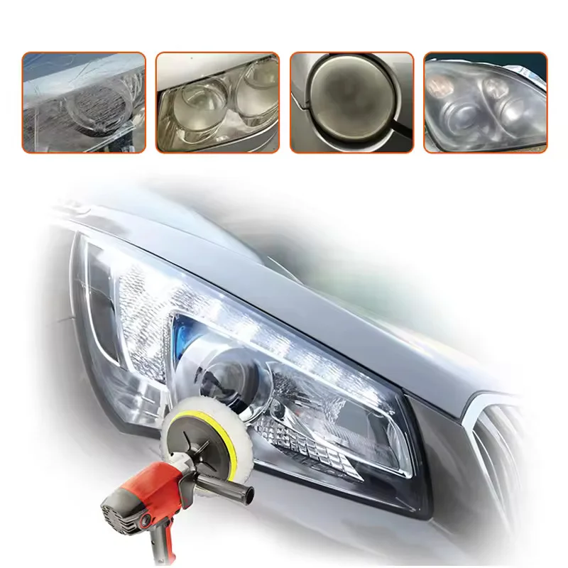 Visbella Car Headlight Restoration Polishing Kits Headlamp Scratch Remover Repair Cleaning Paste Remove Oxidation Headlight Poli