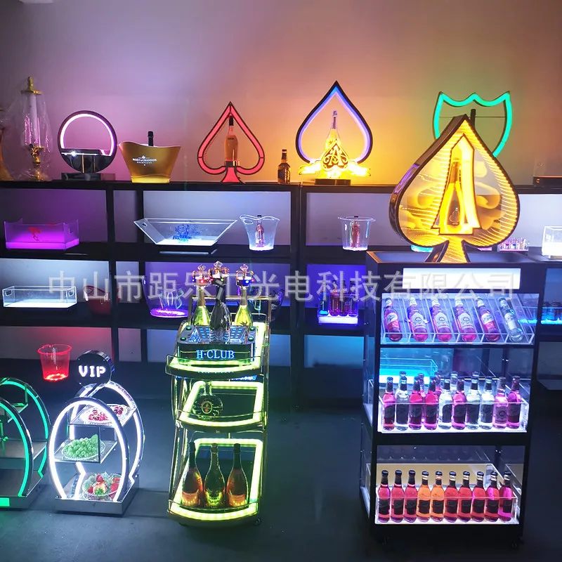 

Factory self-sold LED bar ktv luminous ice bucket transparent acrylic ice beer soda