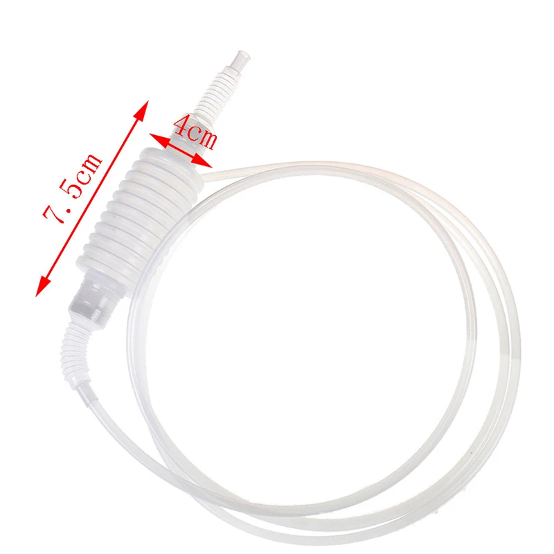 Plastic Syphon liquid Siphon hose Fuel Liquid Transfer Pump Manual Home Use