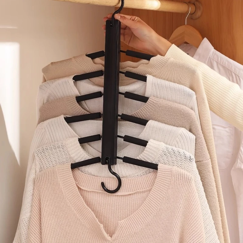 

Storage rack hanging clothes bold enlarged folding artifact