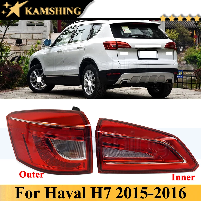 Kamshing Rear Bumper Tail Light Tail Lamp For Great Wall Haval H7 2015-2016 Taillight Taillamp Brake Light Rear Turn Light Lamp