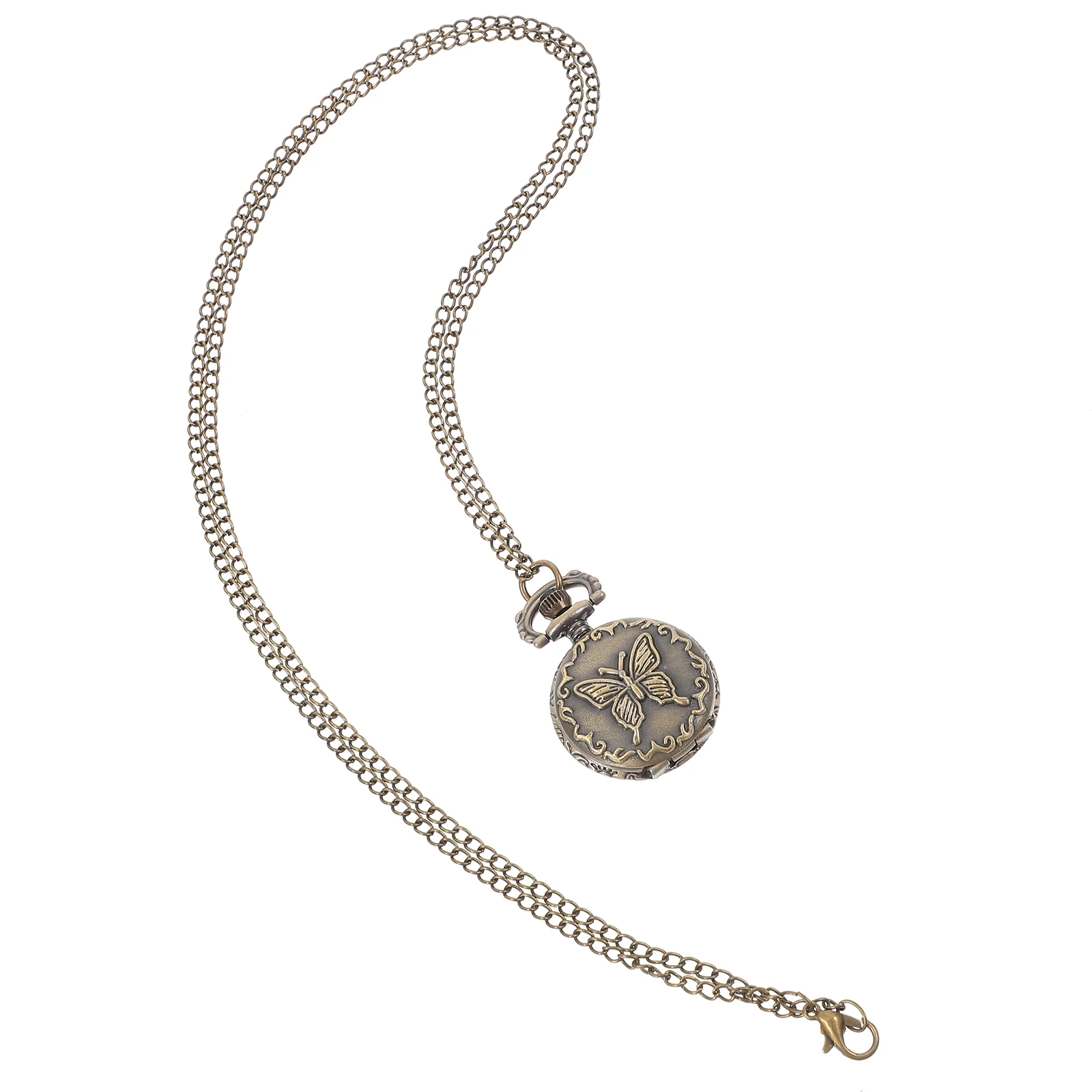 

Vintage Pocket Watch Quartz Movement Necklace Clothing Accessories Chain Hanging