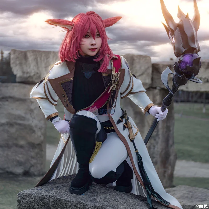 Disfraz de Cosplay de Field Commander para hombre, uniforme de Halloween, trajes de fiesta de carnaval, FF14