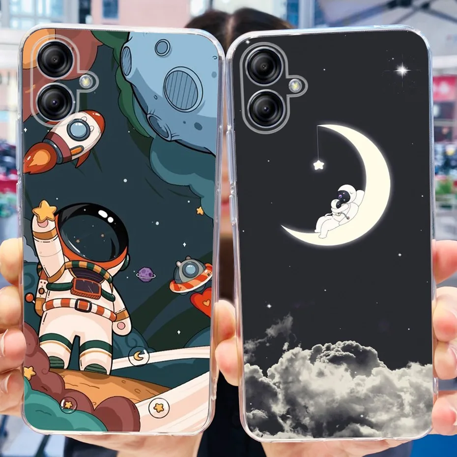 Etui na telefon Samsung Galaxy A04e modne miękkie silikonowe etui tylne TPU do Samsung A04 A04e A04s SM-A042F A045F A047F
