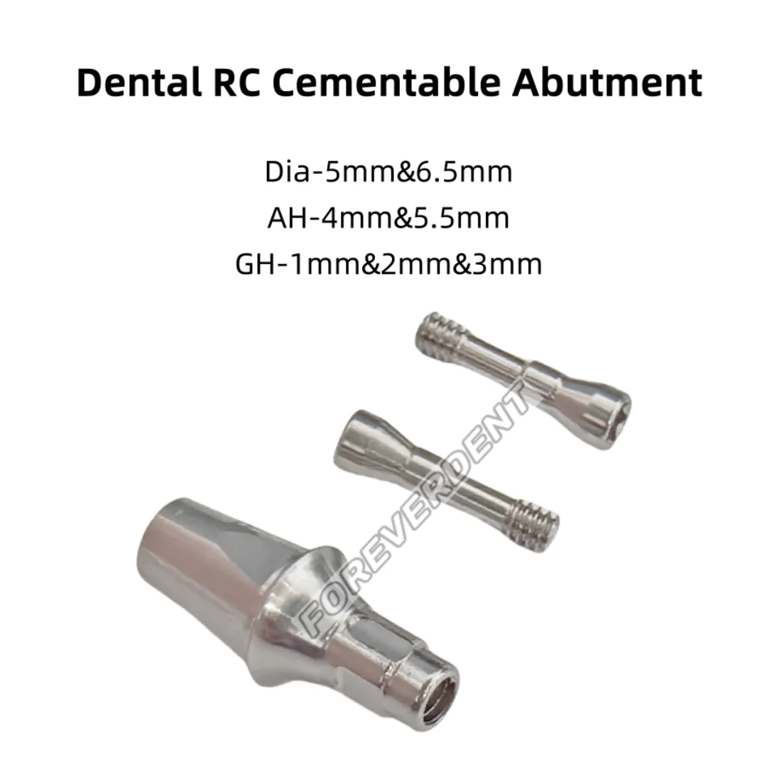 

5pcs Dental ITI RC Cementable Abutment Straight Titanium Regular GH Compatible ITI Driver Straumann Driver R165 ITI Hex Wrench