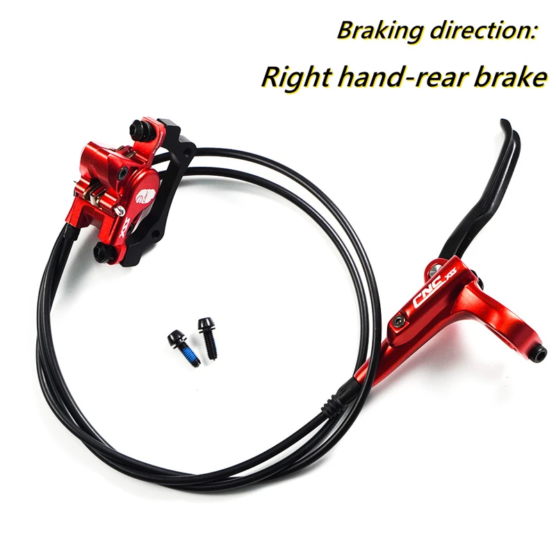 CNC MTB Bike Oil Pressure Brakes Caliper+Levers Set Front 750mm Rear 1350mm Mountain Bicycle Hydraulic Disc Brake