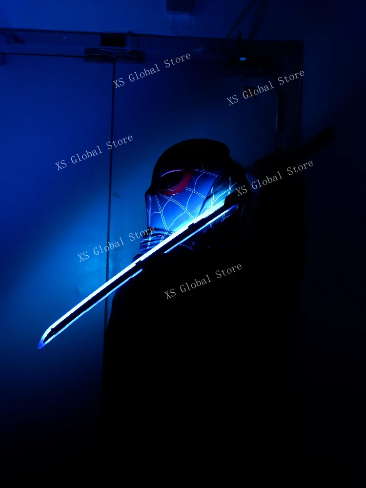 80cm/31.5in Cyberpunk Katana Sword Luminous Toys with Sheath Model Props Acrylic Game Cosplay Peripherals Party Supplies Display