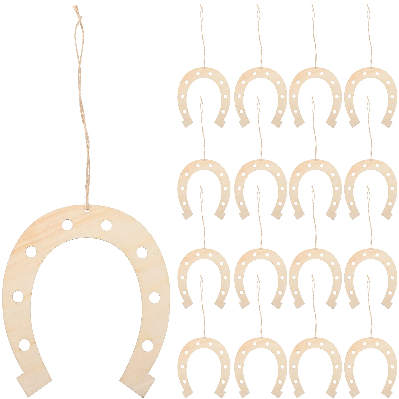 

DIY Horseshoe Shape Cutouts for Crafts Chips Kids Painting Toys Gift Unfinished Wooden