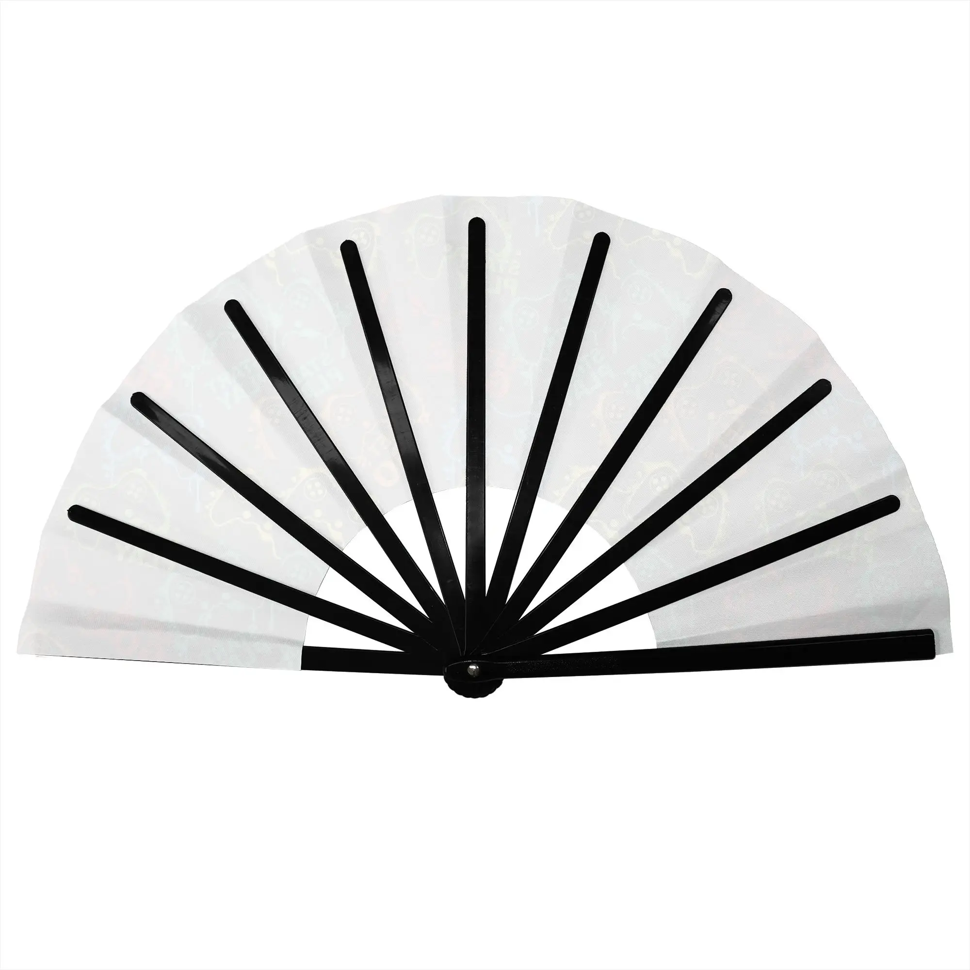 Joystick With Colored Contour Hand Fan Promotional Gift Party Video Game Controller Durable Folding Fans Novelty Bulk Pack Fan
