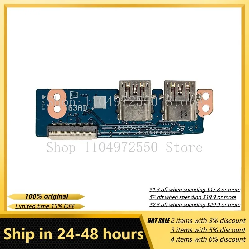 Placa base interna con interfaz USB para HP Omen 3PRO 15CE TPNQ194, pieza de repuesto compatible para computadora portátil