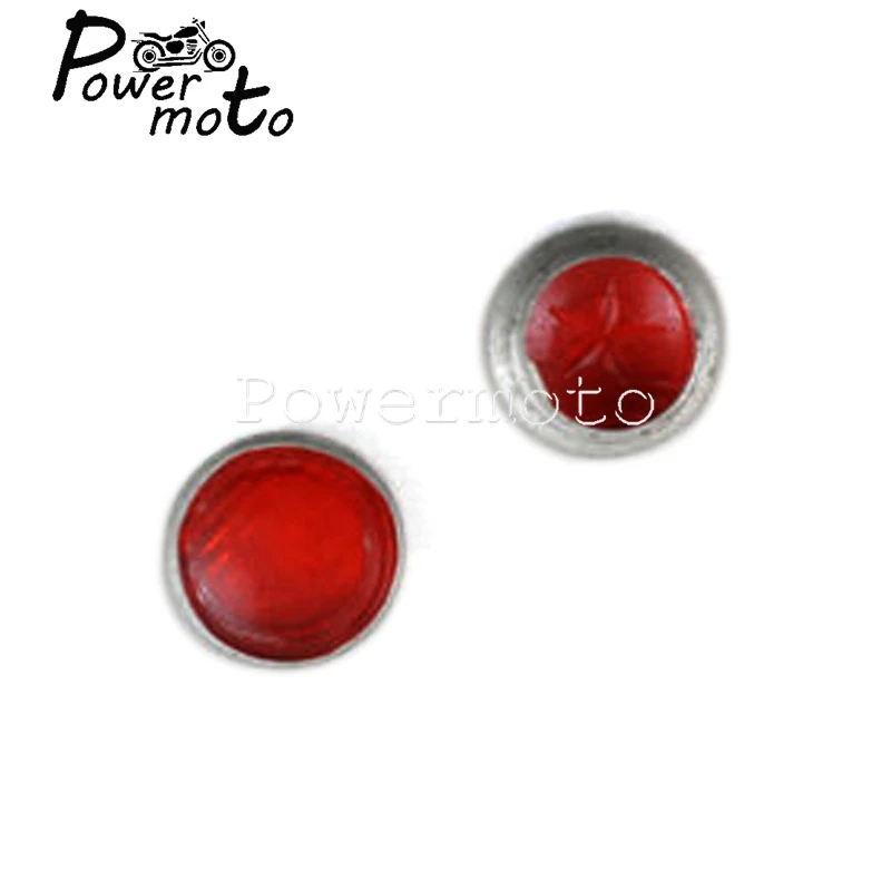 1 Pair Motorcycle Headlight Charge Light Lens For Zundapp DB DS DBK KS KS750 K750 Replika Wehrmacht BW40 Dnepr Ural Sidecar Red