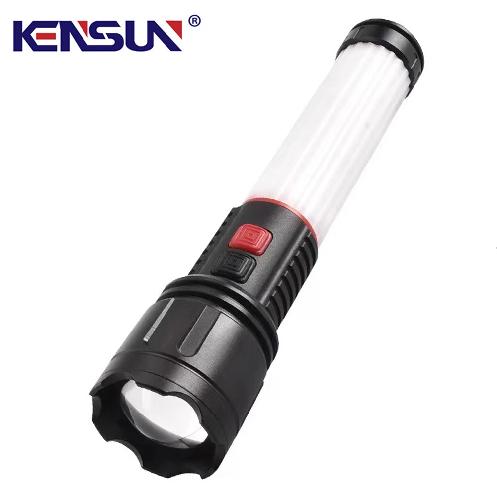 USB Rechargeable High Power LED Flashlight Powerful Spotlight Lamp With Magnet Outdoor Work Light Tactical Torch Camping Lantern