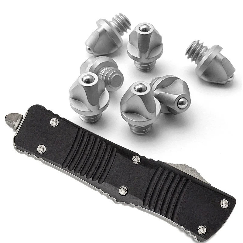 Custom Piano Wire Made Knife OTF Disassembled Spring / Screw / Wrench / Scales Accessories For Microtech Combat Troodon Knives