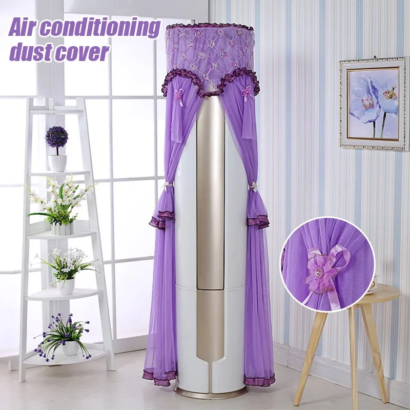 

Новый цилиндрический чехол для кондиционера, кружевной тканевый шкаф, пылезащитный чехол для кондиционера, высокий защитный чехол для шкафа, домашний декор