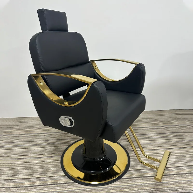 custom.Hairdressing Chair Can Be Reclined Barber Chair Height-adjustable and Rotatable Haircutting Chair Hair Salons