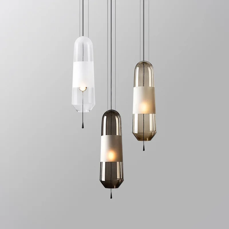 

Modern Glass Pendant Lights Hanging Lamp for Dining Room Bedroom Led Light Fixtures Nordic Loft Industrial Home Decor Luminarias