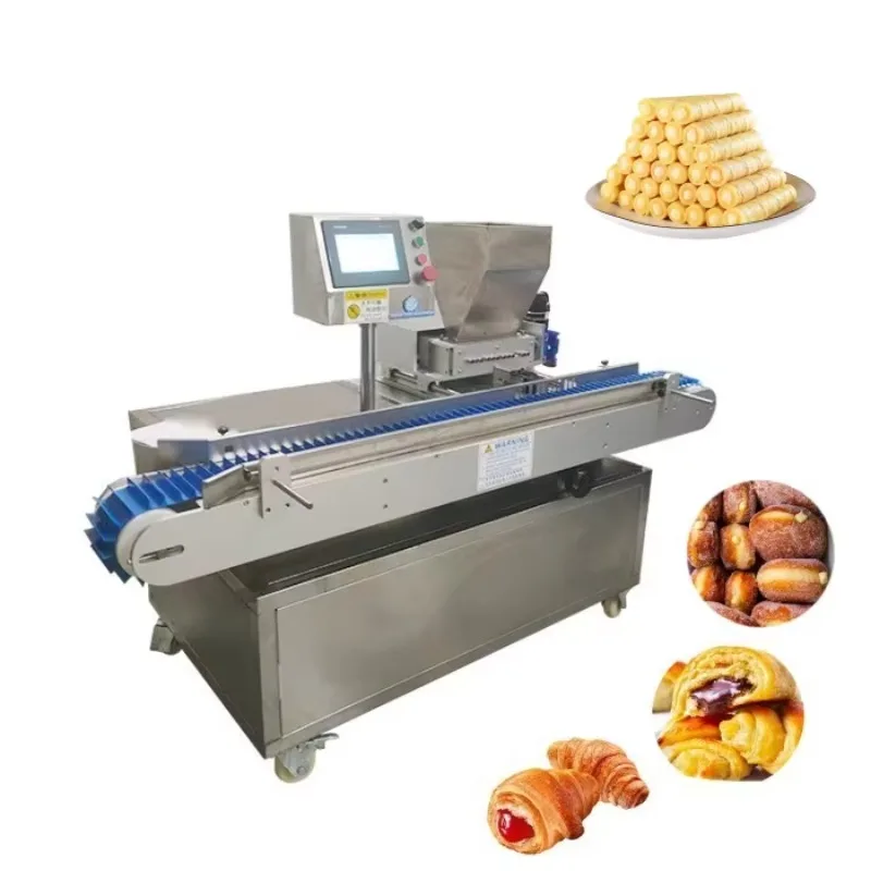 Commercial  Automatic Cake Filling Pastry Cream Injecting Croissant Bread Cake and Egg Roll Stuffing Machine Customized