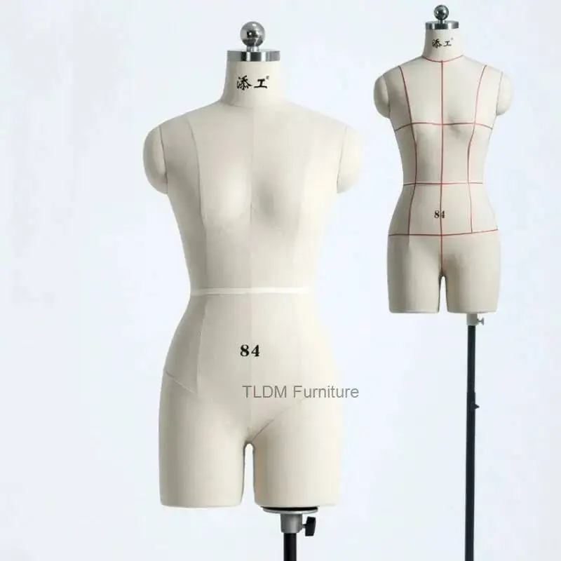 

Garment Women's Half-Body Dress Form Making with Separate Legs for and Draping, Pattern Display Fashion Design Mannequins JT40M