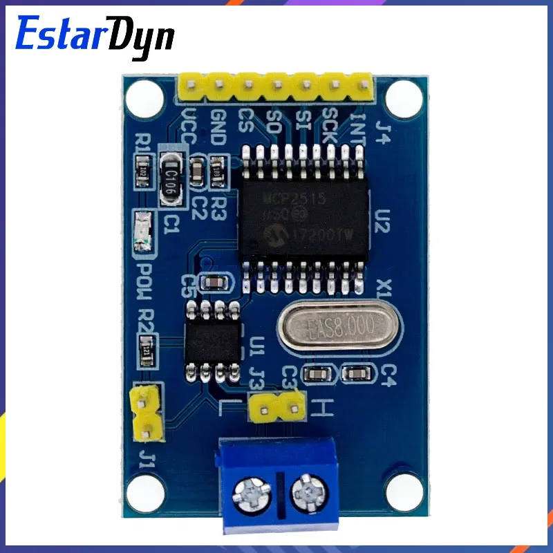 Estardyn MCP2515 CAN Bus Module Board TJA1050 Receiver SPI For 51 MCU ARM Controller NEW