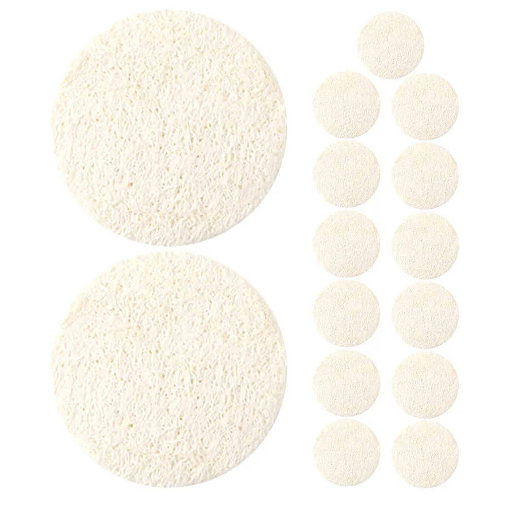 15 Piezas de Esponjas Exfoliantes Faciales de Luffa, Suaves, Naturales, Reutilizables, Limpiadoras, Removedoras de Maquillaje, Limpian los Poros en Profundidad, Suavizan la Piel y le Dan Brillo
