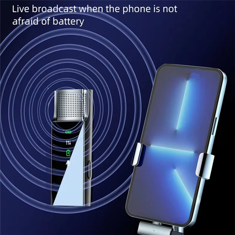 -A20Z S16 Wireless Microphone Ntelligent Noise Reduction Mobile Camera Sound Card Lavalier Mic