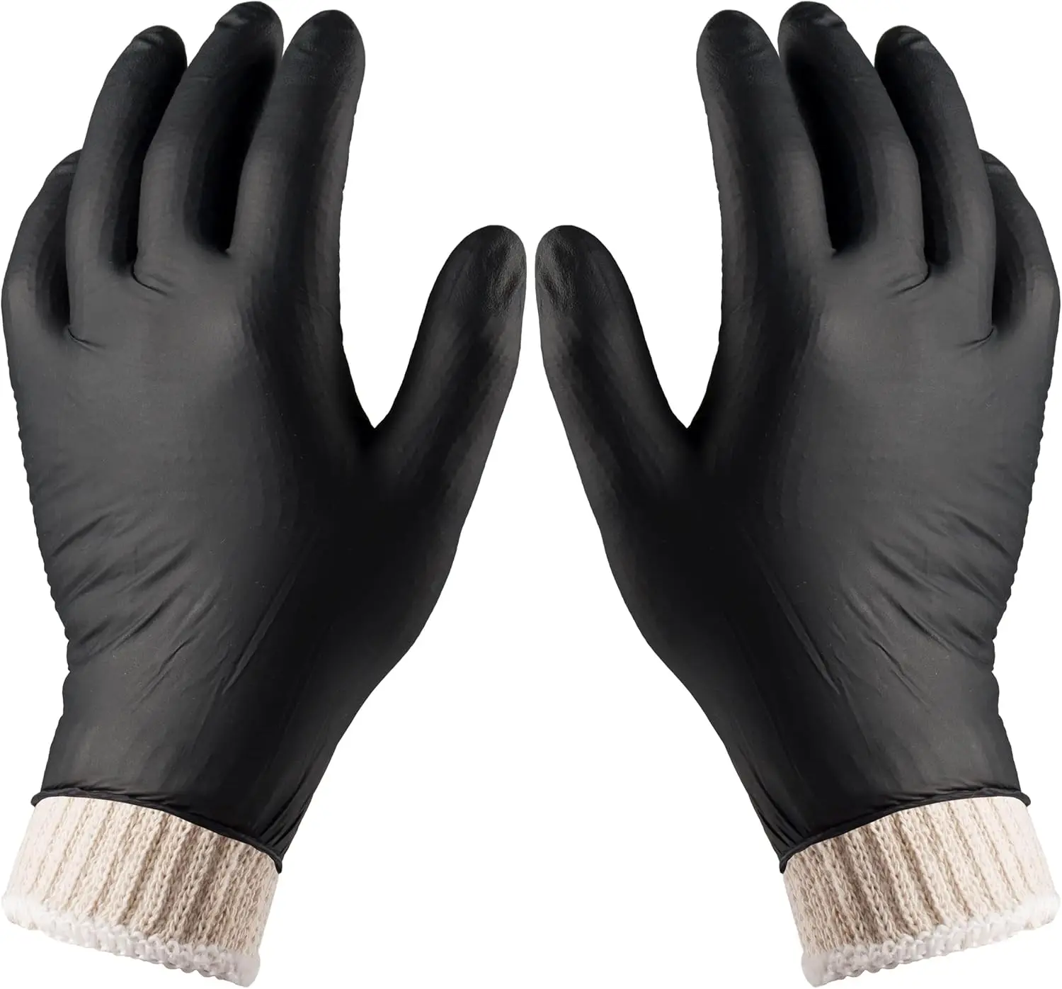 

Nechtik BBQ Gloves 4 Cotton Glove Liners and 100 Disposable Gloves Washable Cotton Liners Powder Latex Free Nitrile Gloves
