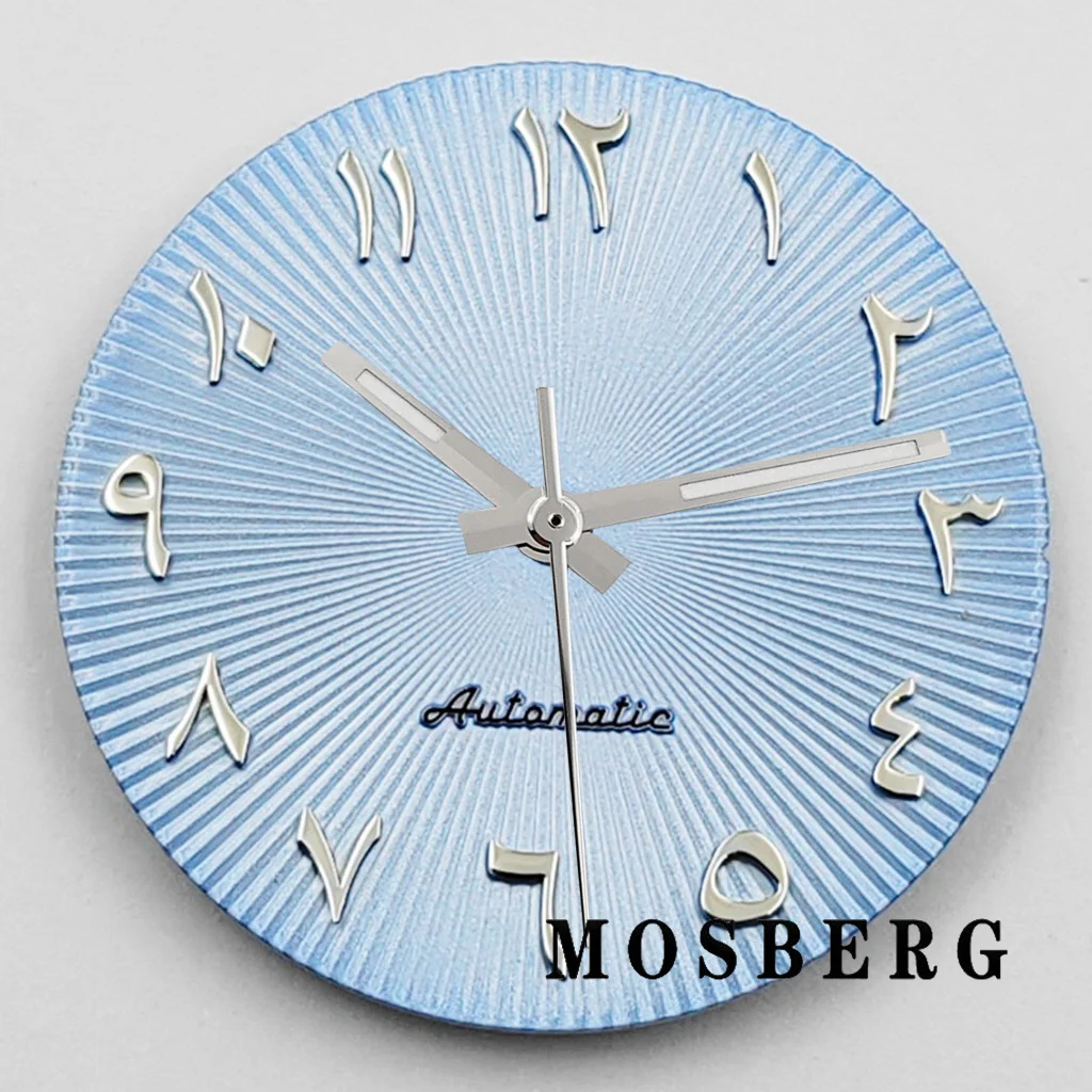 29 مللي متر NH35 ساعة الطلب مع ساعة الأيدي ل NH35 NH35a العقيمة أسود/أزرق ساعة وجوه الحركة التلقائية الملحقات