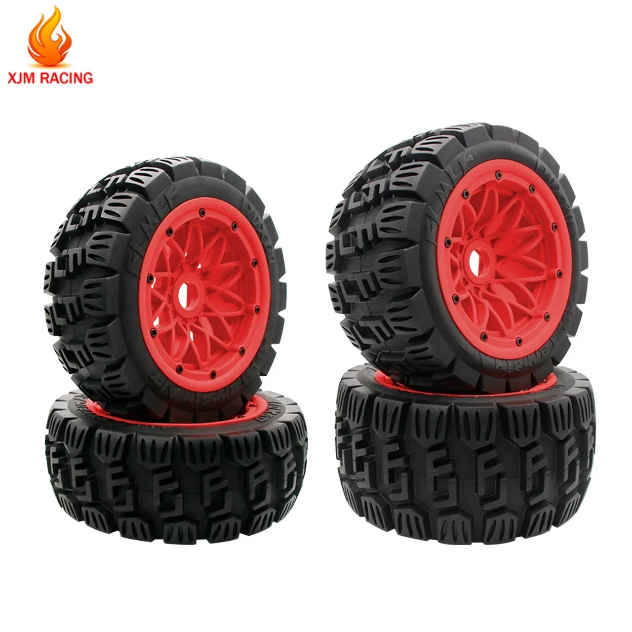 All-terrain Tire Front or Rear with Nylon Wheel Hub or Tyre Skin Kit for 1/5 HPI ROFUN ROVAN KM BAJA 5B SS Truck Rc Car Parts