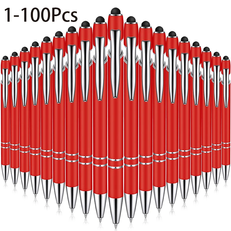 1-100 szt. Prezent promocyjny Rysik 2 w 1 Wielofunkcyjne długopisy dotykowe