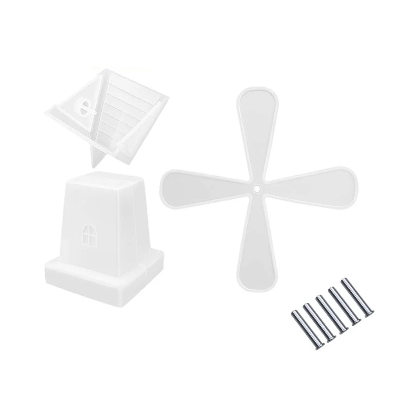 

Crystals Mould For Whirligig Cottage Crafting Silicone Artisanal Jewelry Making Set Home Decoration