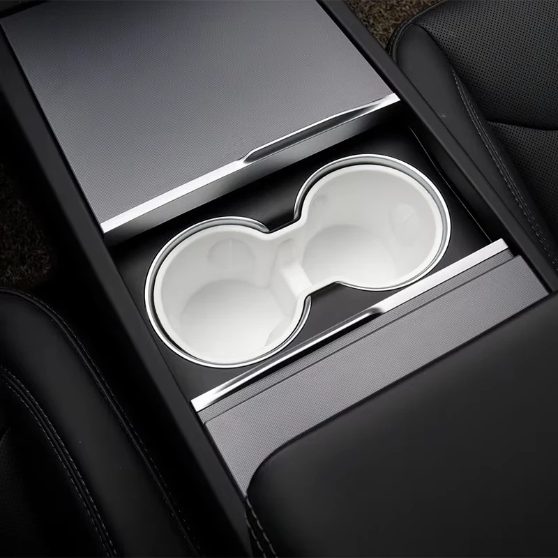 

For Tesla Model Y Model 3 Center Cup Holder Silicone Cup Limiter Tesla Car Interior Accessories