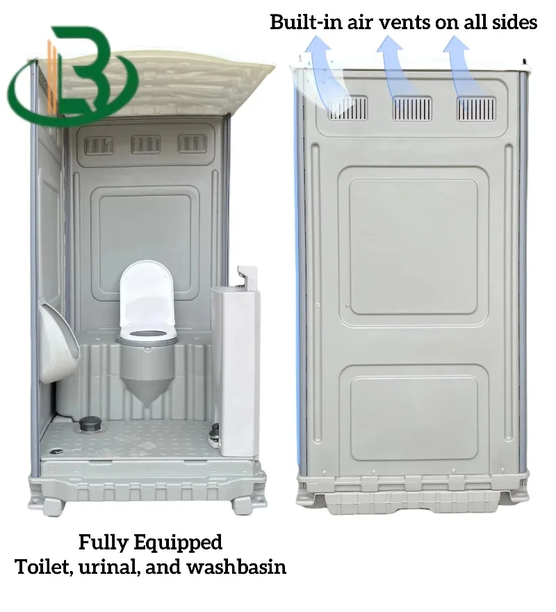 Portable Toilet and Shower Combined Cabin Prefab Modular Outdoor Bathroom for Camping RV Traveling Mobile Home