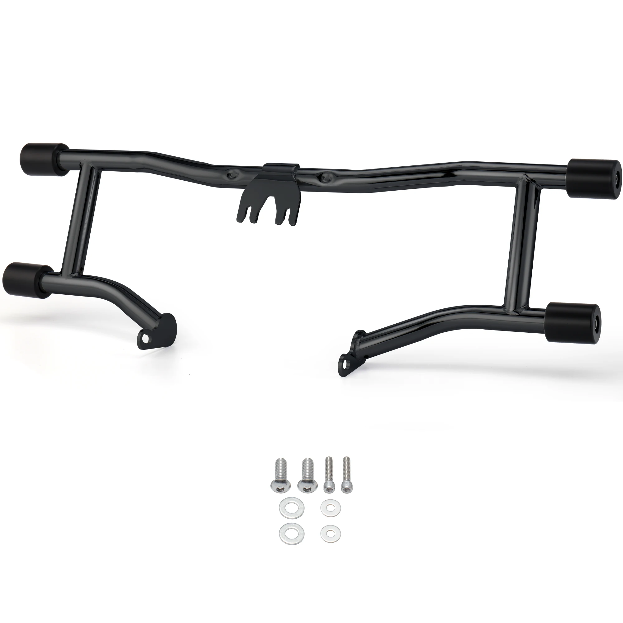 

1.25" Two-Step Crash Bar Engine Guard Highway Footpegs for Harley 1997-2013 Touring Road Glide Street Electra Glide Road King