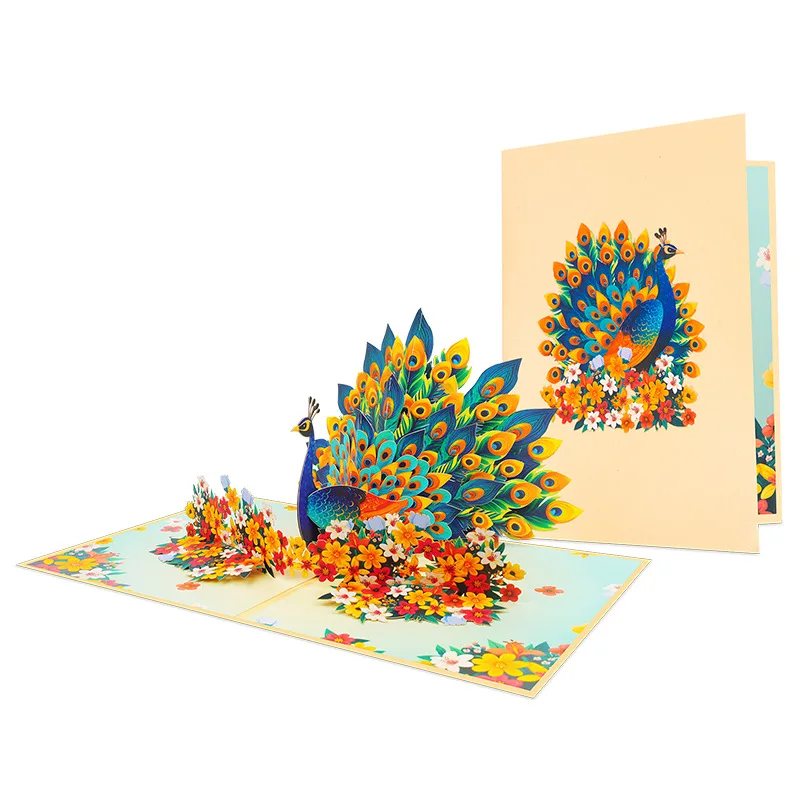 

Новые креативные 3D-открытки ко Дню матери: цветочные композиции, синий павлин, открытки ручной работы, открытки с животными.