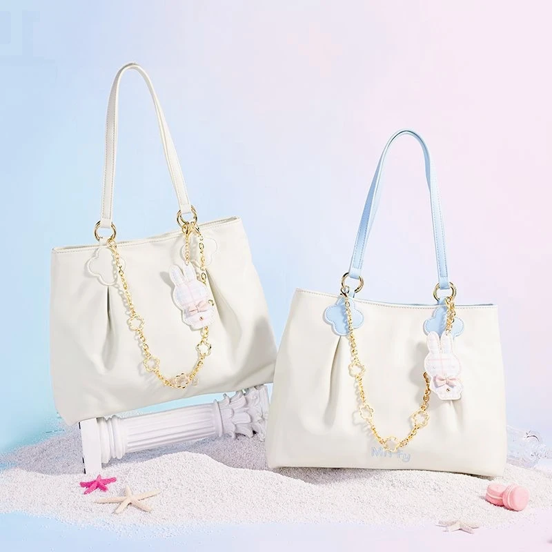 

Miffy Minimalist Solid Color Tote Bag Large Capacity Handheld & Shoulder Commute Bag for Women Fashion for Office & Daily Use